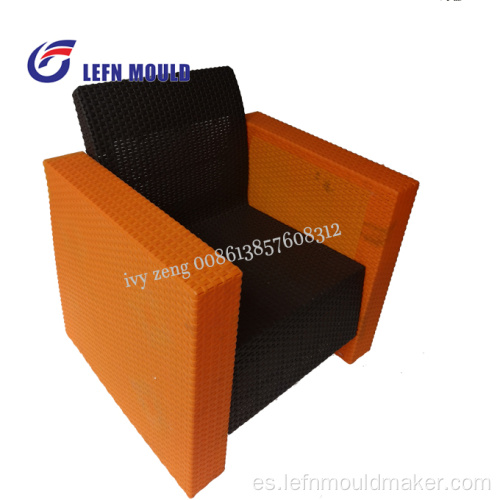 Moldes de inyección de silla de sofá de ratán de plástico Molde de muebles